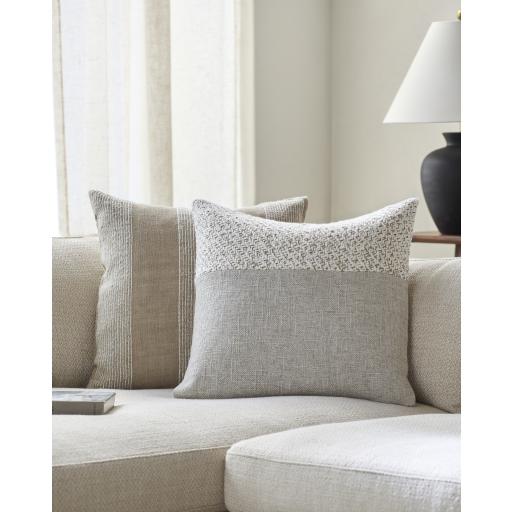 Surya Katherine KTI-001 Cream Light Beige 20"H x 20"W Pillow Kit