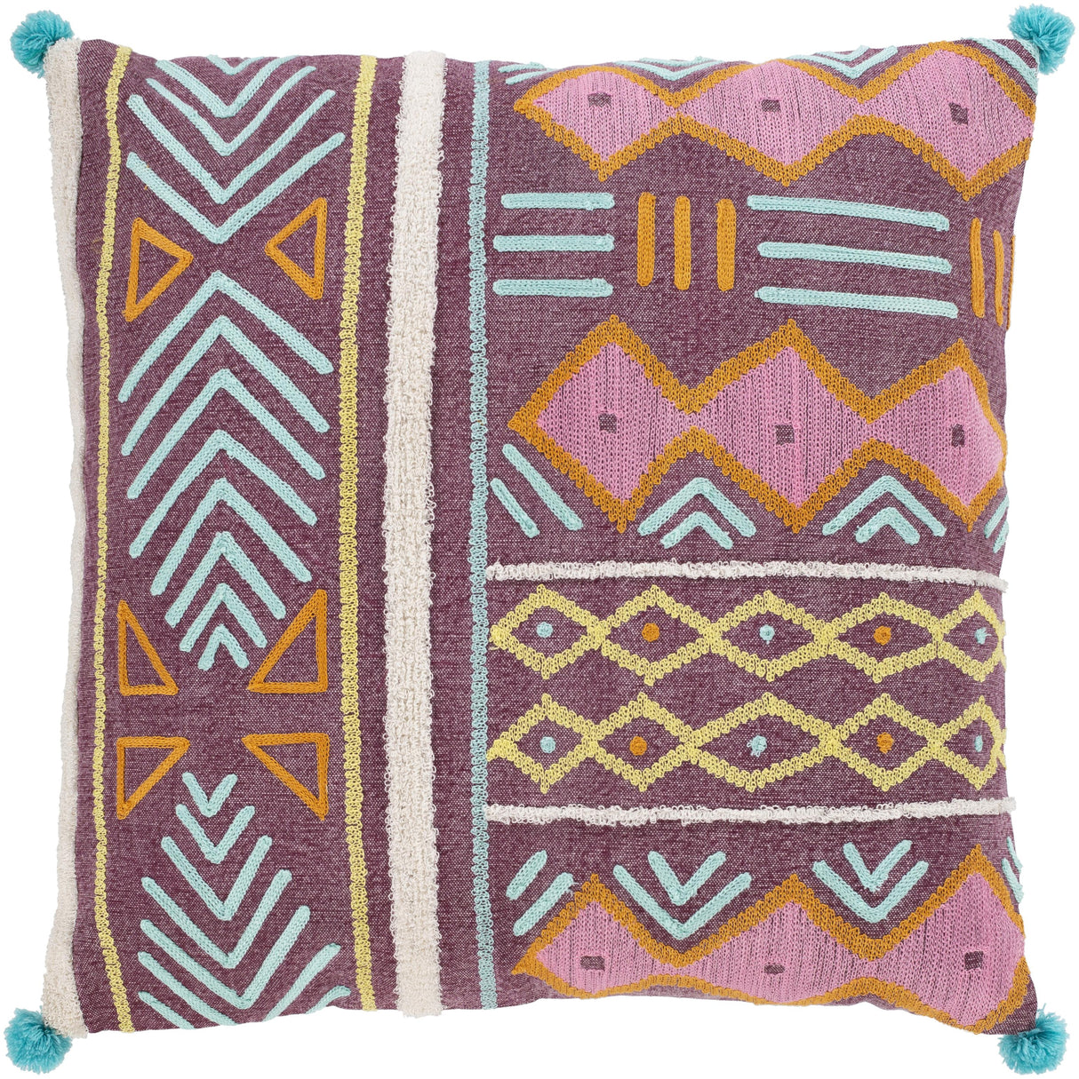 Surya Kiko KKO-003 20"H x 20"W Pillow Cover