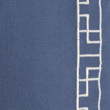 Surya Kingdom KGDM-7065 Dark Blue Denim 18"H x 18"W Pillow Cover