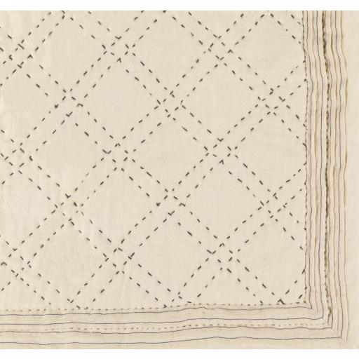 Surya Kojo KOJO-2000 Charcoal Cream 108"W x 92"L Bed
