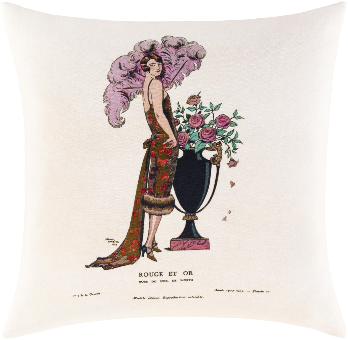 Surya La Guirlande LGL-001 18"H x 18"W Pillow Cover