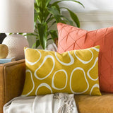 Surya Lachen LHN-020 Cream Saffron 18"H x 18"W Pillow Cover