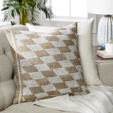 Surya Lewis LEW-001 Charcoal Light Gray 22"H x 22"W Pillow Cover