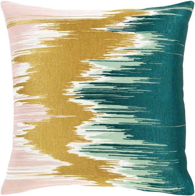 Surya Lexi LXI-001 Deep Teal Dusty Sage 20"H x 20"W Pillow Kit