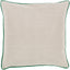 Surya Linen Piped LP-002 18"H x 18"W Pillow Kit
