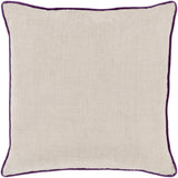 Surya Linen Piped LP-007 22"H x 22"W Pillow Cover