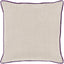 Surya Linen Piped LP-007 22"H x 22"W Pillow Cover