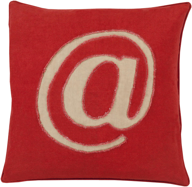 Surya Linen Text LX-002 22"H x 22"W Pillow Cover