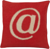 Surya Linen Text LX-002 22"H x 22"W Pillow Kit
