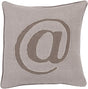 Surya Linen Text LX-003 18"H x 18"W Pillow Cover