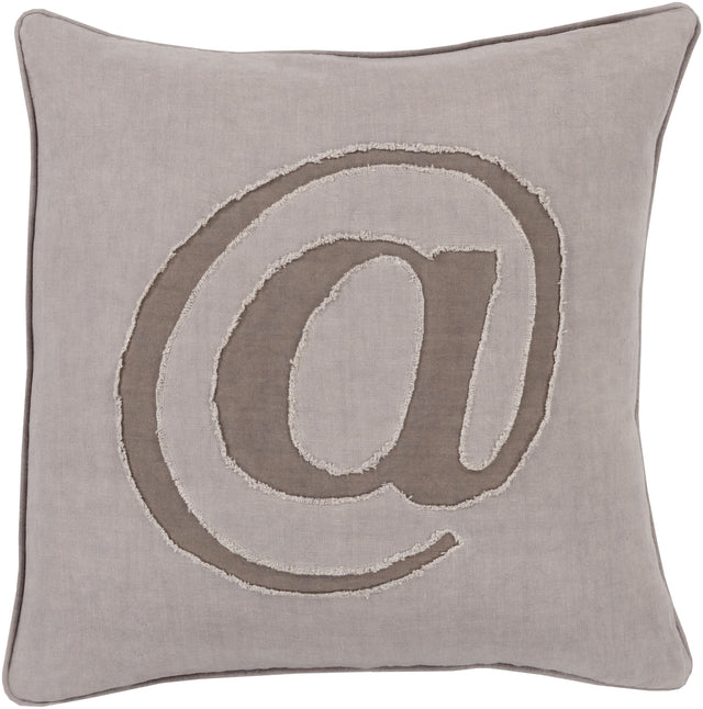 Surya Linen Text LX-003 18"H x 18"W Pillow Kit