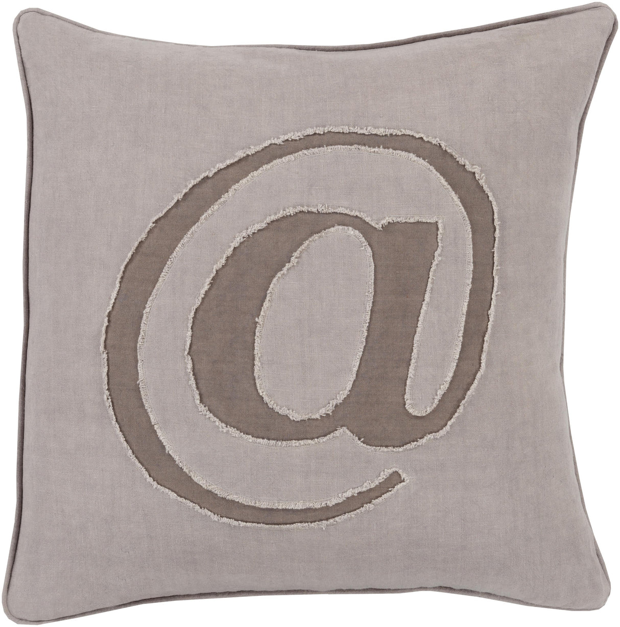 Surya Linen Text LX-003 20"H x 20"W Pillow Cover