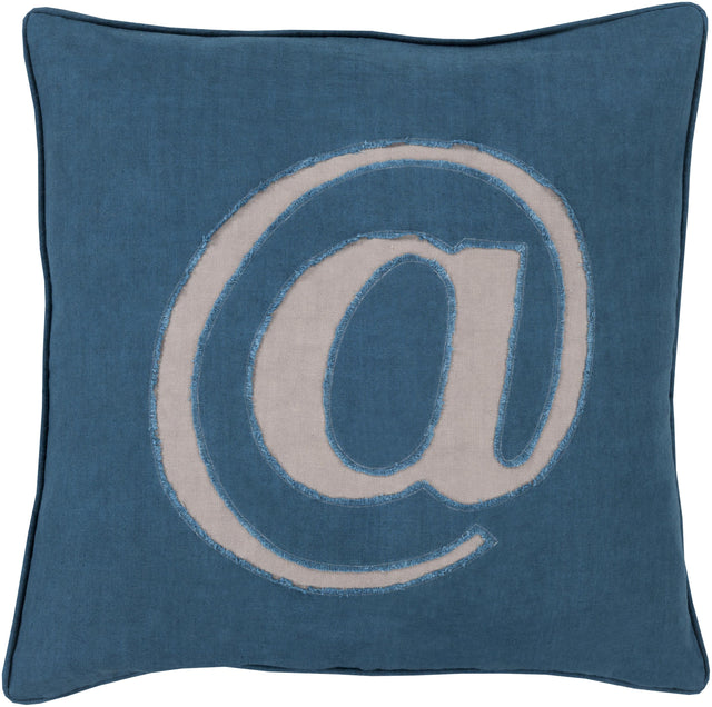 Surya Linen Text LX-004 20"H x 20"W Pillow Cover