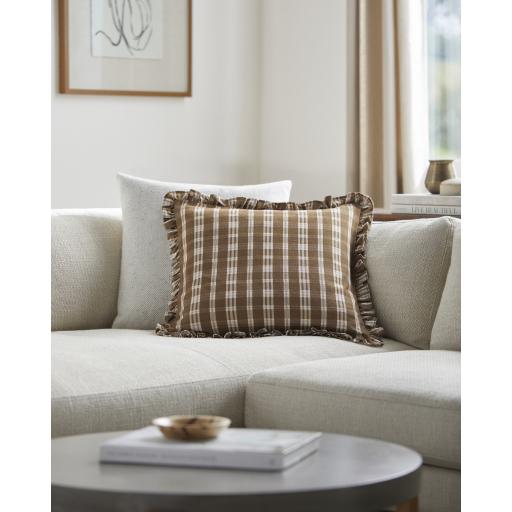 Surya Louisville LUV-001 Off-White Taupe 18"H x 18"W Pillow Cover