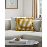 Surya Louisville LUV-004 Medium Brown White 22"H x 22"W Pillow Kit