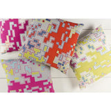 Surya Macro ACR-003 Aqua Fuchsia 20"H x 20"W Pillow Cover