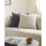 Surya Merrow MEW-003 Beige Taupe 18"H x 18"W Pillow Cover