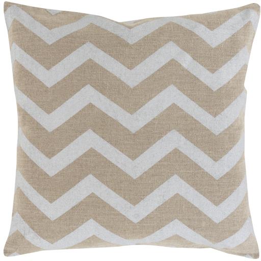 Surya Metallic Stamped MS-002 18"H x 18"W Pillow Cover
