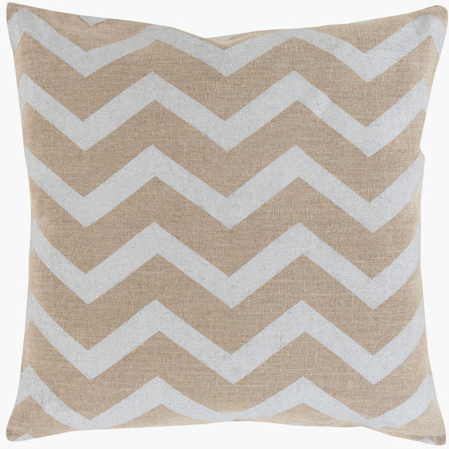 Surya Metallic Stamped MS-002 18"L x 18"W Pillow