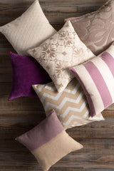 Surya Metallic Stamped MS-005 20"H x 20"W Pillow Kit