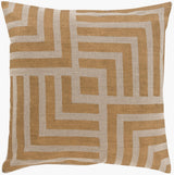 Surya Metallic Stamped MS-006 18"H x 18"W Pillow Cover
