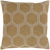 Surya Metallic Stamped MS-007 22"H x 22"W Pillow Cover