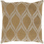 Surya Metallic Stamped MS-008 20"H x 20"W Pillow Cover