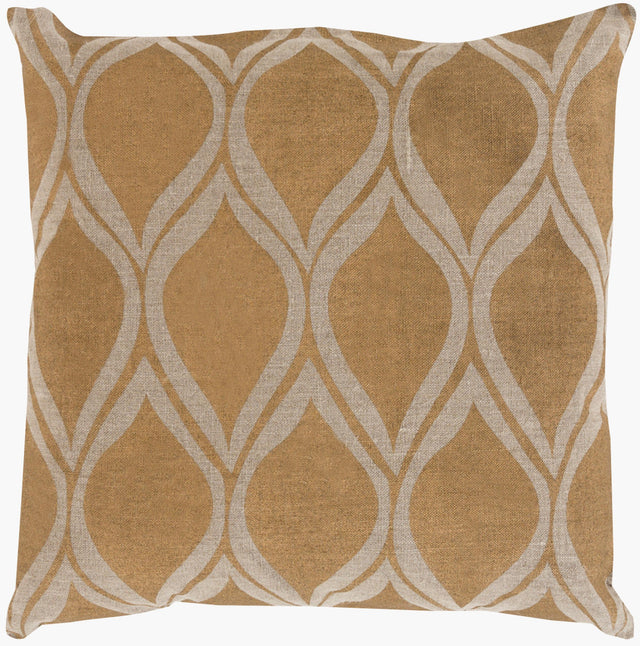 Surya Metallic Stamped MS-008 22"L x 22"W Pillow