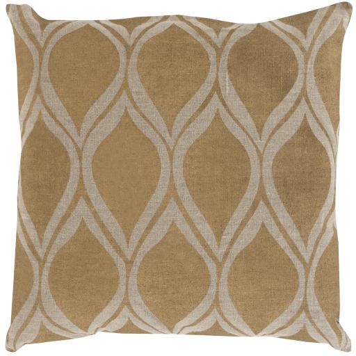 Surya Metallic Stamped MS-008 22"H x 22"W Pillow Cover