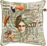 Surya Mind Games MNG-002 20"H x 20"W Pillow Cover