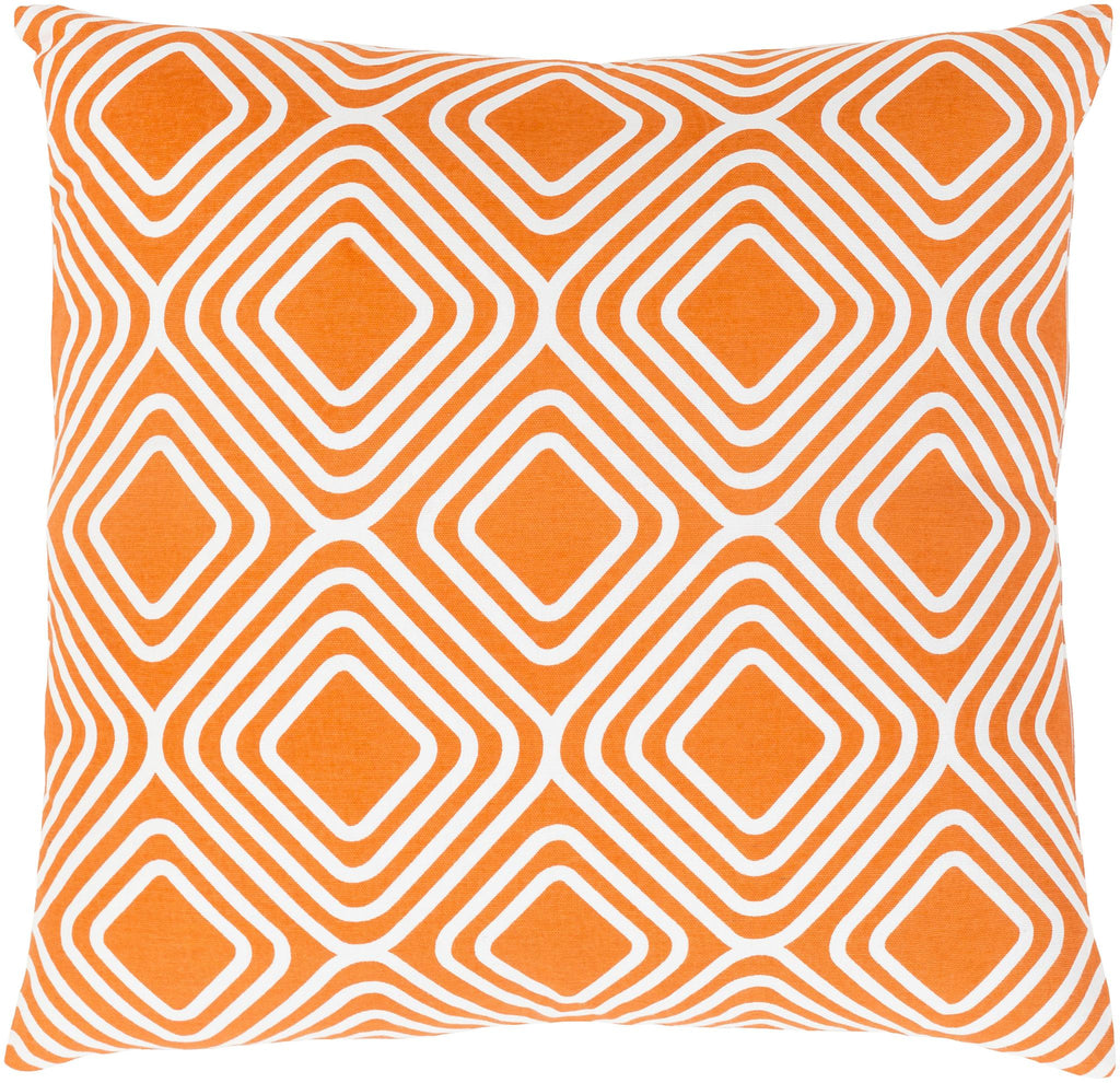Surya Miranda MRA-007 Off-White Orange 22"H x 22"W Pillow Cover