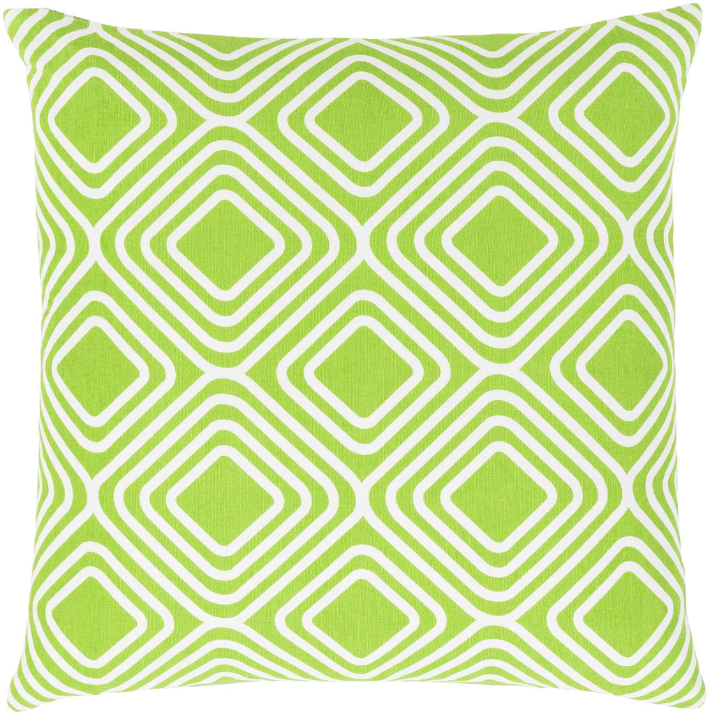 Surya Miranda MRA-008 Green Off-White 18"H x 18"W Pillow Cover