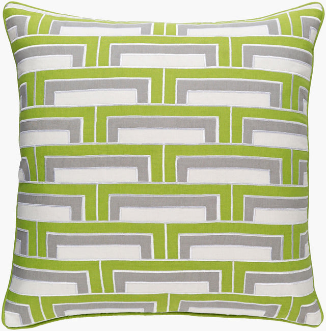 Surya Mod Steps MSP-002 18"L x 18"W Pillow
