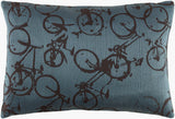 Surya Pedal Power PDP-001 13"L x 19"W Pillow Cover