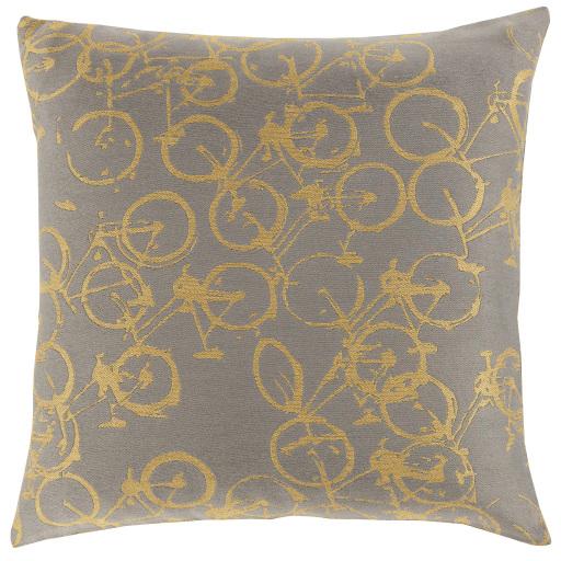 Surya Pedal Power PDP-002 20"H x 20"W Pillow Cover