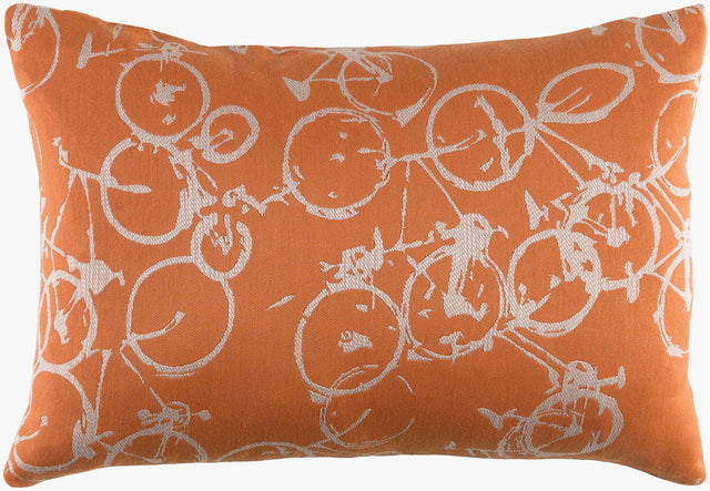 Surya Pedal Power PDP-003 13"L x 19"W Pillow Cover