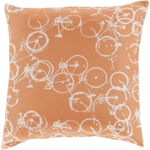 Surya Pedal Power PDP-003 20"H x 20"W Pillow Cover