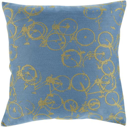 Surya Pedal Power PDP-004 18"H x 18"W Pillow Cover