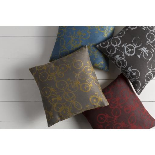 Surya Pedal Power PDP-004 18"H x 18"W Pillow Cover
