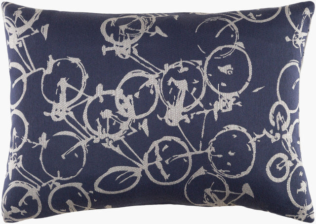 Surya Pedal Power PDP-007 13"L x 19"W Pillow Cover