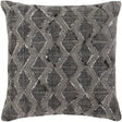Surya Peya PEY-002 Black Gray 20"H x 20"W Pillow Cover