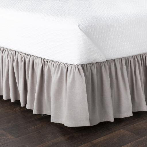 Surya Peyton Ruffle RLSKT-1001 78"W x 80"L x 15"DL Bedding