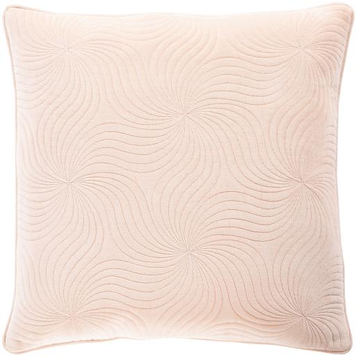 Surya Quilted Cotton Velvet QCV-006 22"H x 22"W Pillow Cover