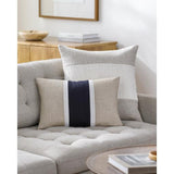 Surya Ritzy RIZ-004 Black White 13"H x 20"W Pillow Cover