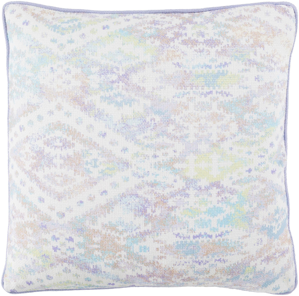 Surya Roxana RXA-003 Lavender Light Gray 18"H x 18"W Pillow Cover