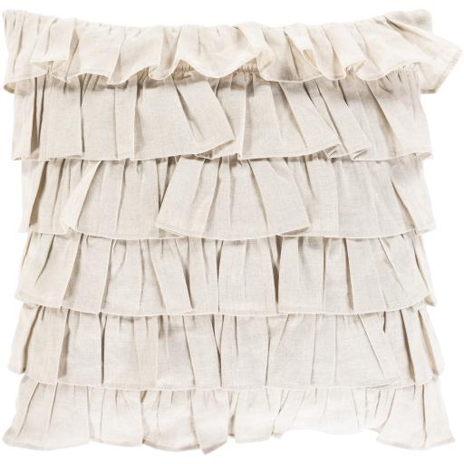 Surya Ruffle RLE-001 20"H x 20"W Pillow Kit