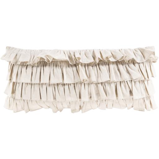 Surya Ruffle RLE-002 14"H x 32"W Pillow Kit