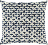 Surya Sanya Bay SNY-004 Ink Blue Ivory 20"H x 20"W Pillow Kit