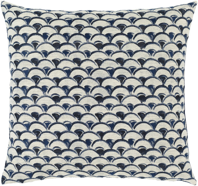 Surya Sanya Bay SNY-004 Ink Blue Ivory 20"H x 20"W Pillow Kit
