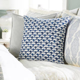 Surya Sanya Bay SNY-004 Ink Blue Ivory 20"H x 20"W Pillow Kit